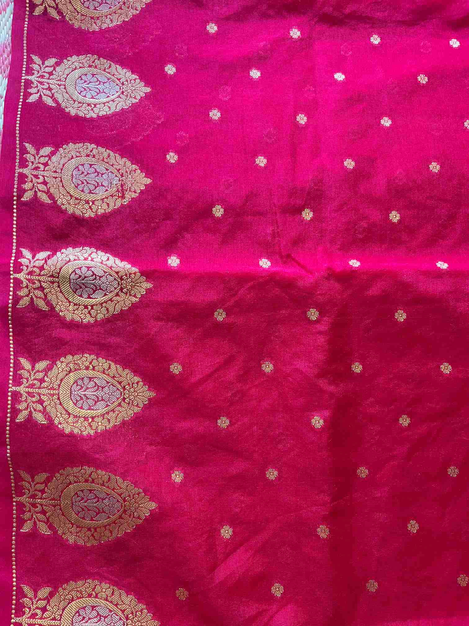 Banarasi Crepe Silk Saree with Sona Rupa Zari Work