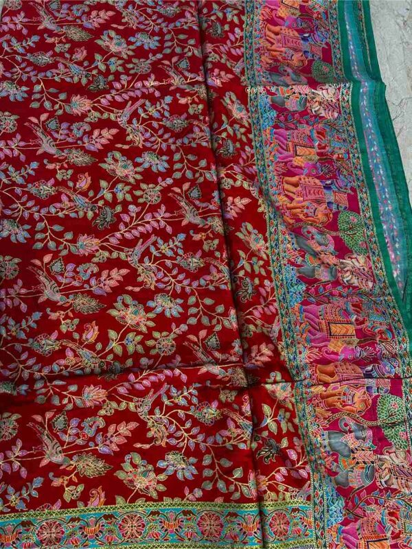 Position Print Sanskriti Sangam Saree in Classic Hues with Intricate Motifs