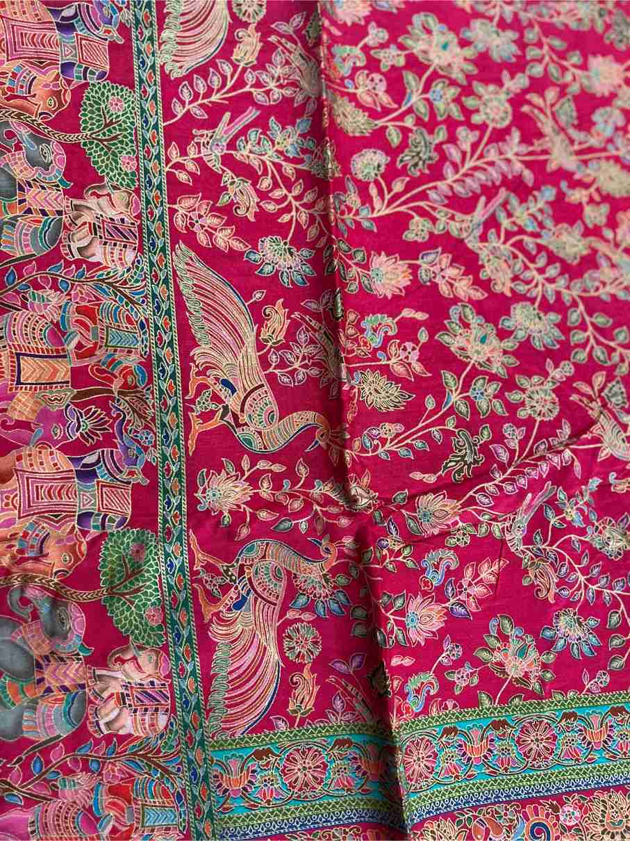 Position Print Sanskriti Sangam Saree in Classic Hues with Intricate Motifs