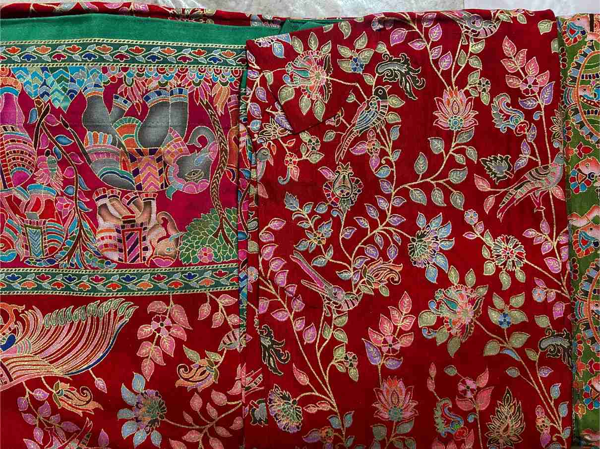 Position Print Sanskriti Sangam Saree in Classic Hues with Intricate Motifs